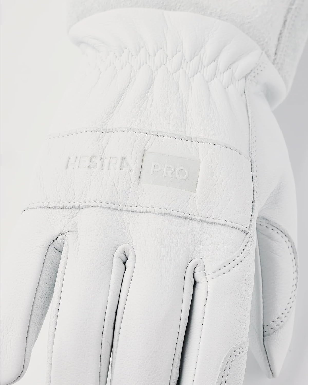 HESTRA PRO Garden Rose Glove, Long Protective Leather Gauntlet Gardening Gloves for Men & Women - Off Wht - 8