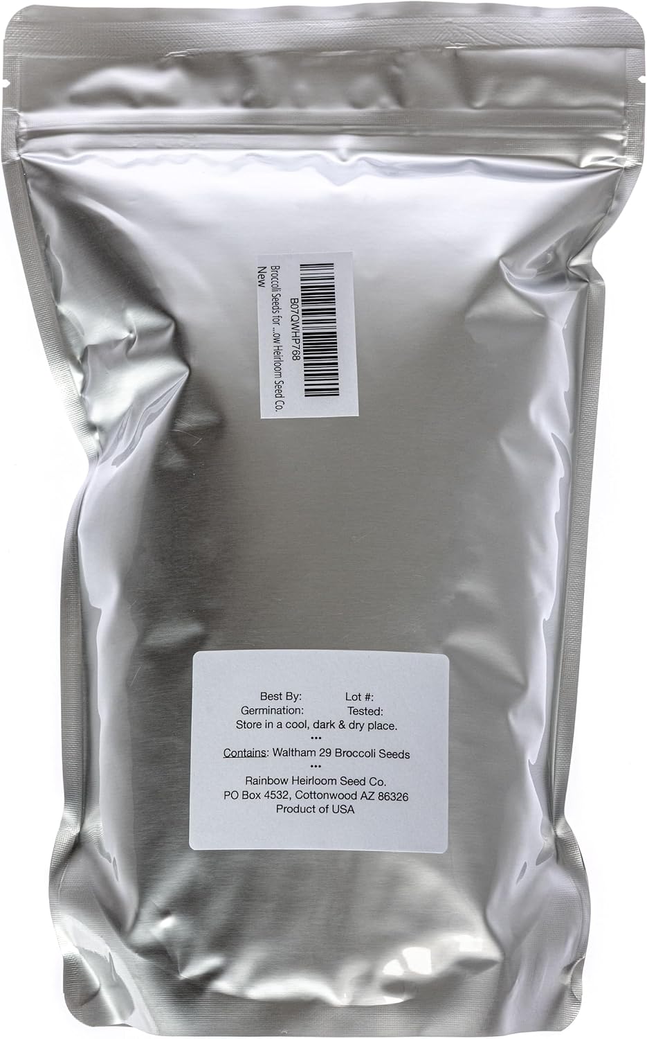 Broccoli Seeds for Sprouting & Microgreens | Waltham 29 Variety | Non GMO & Heirloom Seeds | Bulk 2.5 LB (40 oz)