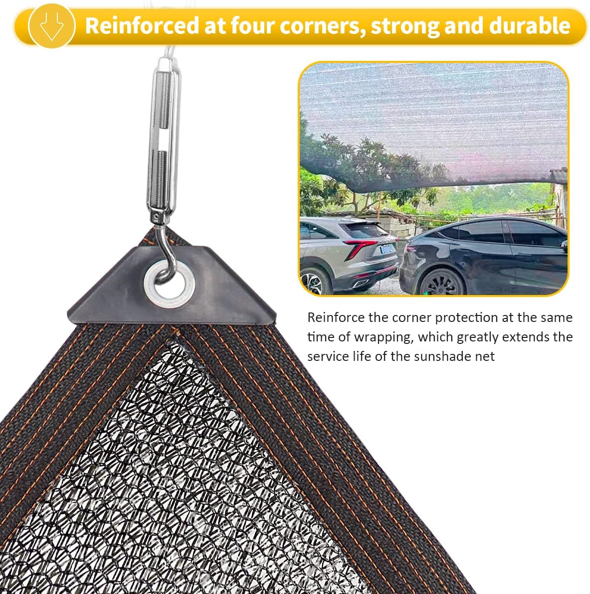 10Ft x 20Ft 40% Shade Cloth Greenhouse Tarp Mesh with Grommets for Plants | 40% UV Block, Tear-Resistant HDPE
