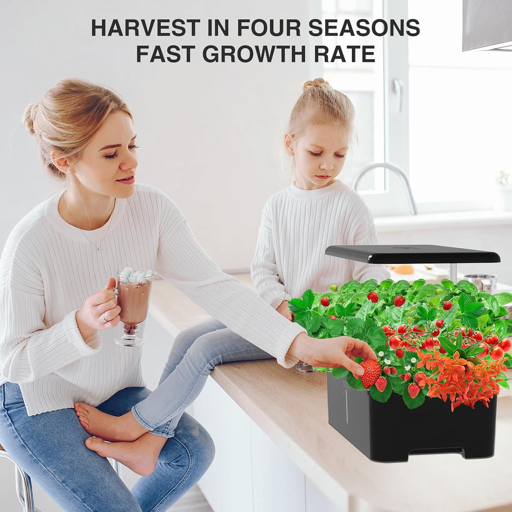 Hydroponics Growing System Herb Garden - MUFGA 18 Pods Indoor Gardening System with LED Grow Light, Plants Germination