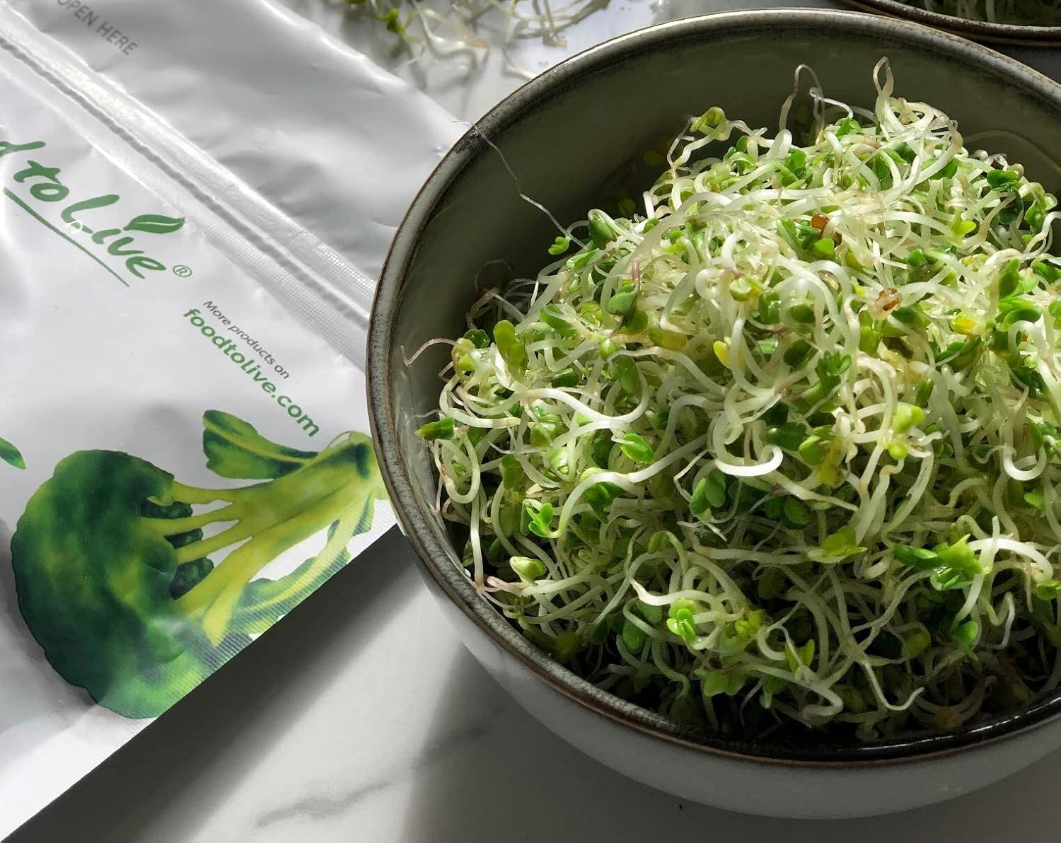 Food to Live Organic Broccoli Seeds for Sprouting, 5 Pounds – Non-GMO, Vegan, Kosher, Sirtfood, Bulk. Rich in