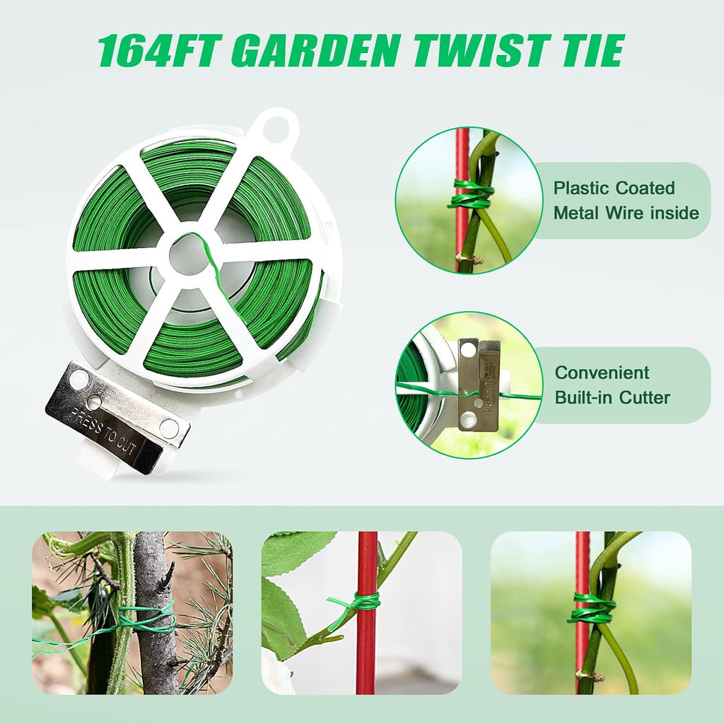 39.4" H Cucumber Trellis, 2 Pack Foldable A Frame Garden Trellis | PVC-Coated Steel Plant Support for Raised Bed