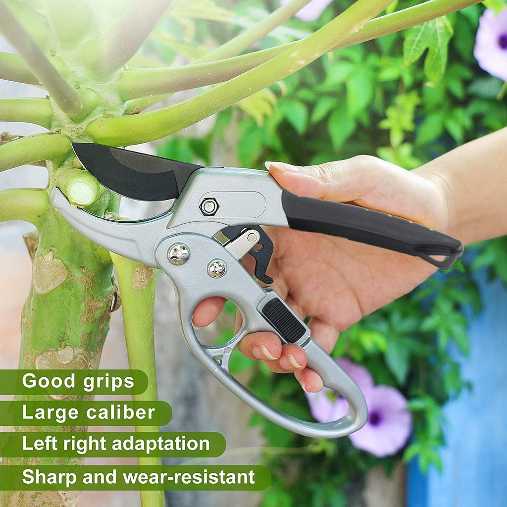 Premium pruning shears for gardening, Work 3 times easier, Pruners heady duty, Sharp garden clippers cuting florist