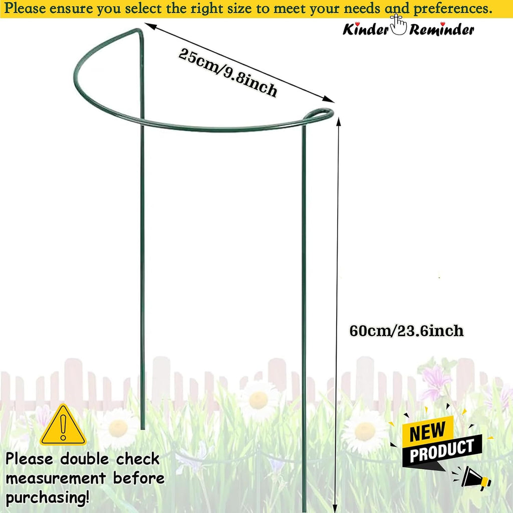 Peony Cages and Supports 24 Inch Tall, Heavy Duty Metal Plant Support Rings for Large Peony Bushes, Hydrangeas &