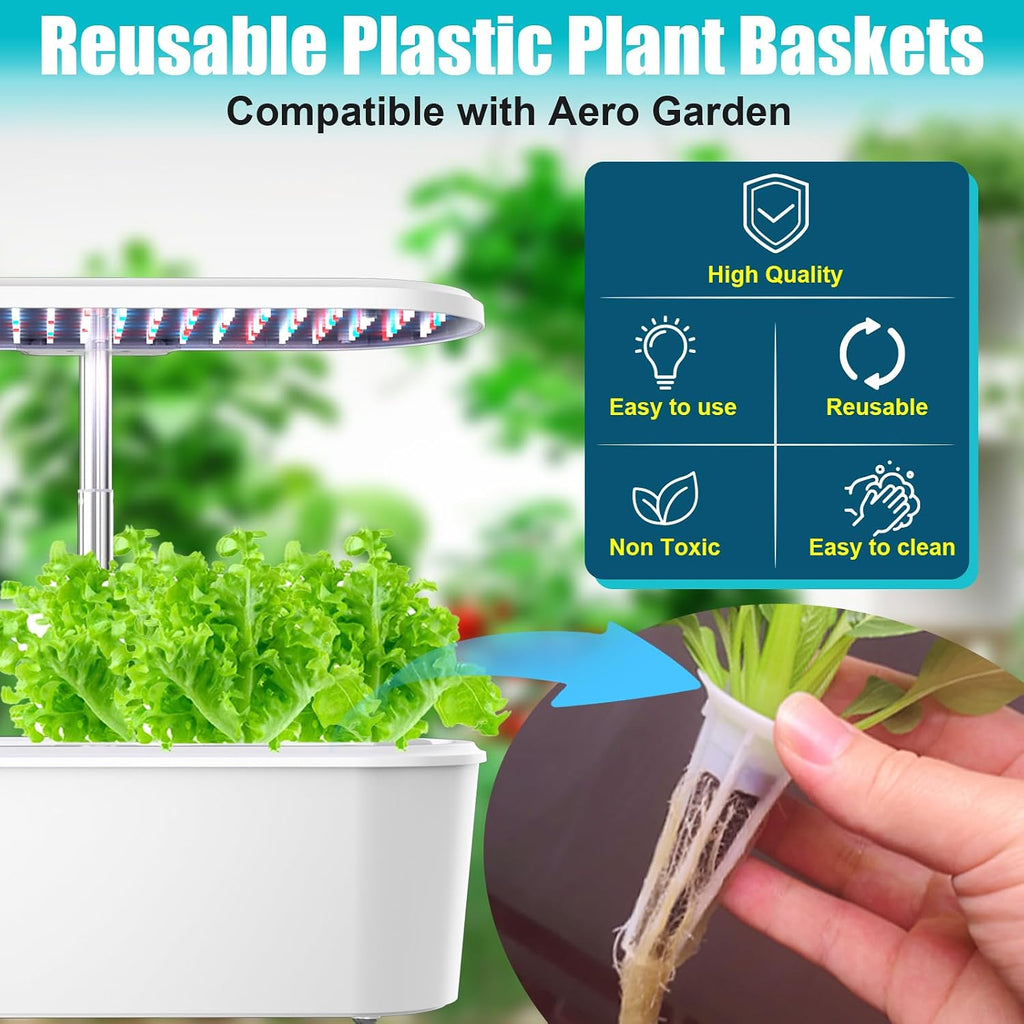 Replacement for Aerogarden Pods Hydroponic Accessories 103 Pcs | Seed Pods Kit with 25 Grow Sponges, 25 Grow Baskets