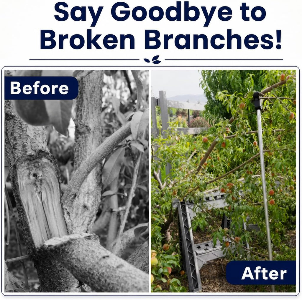 Tree Branch Support Pole & Crutch – Protect Limbs from Breaking (1-Pack) | Holds Up To 100 Lbs & Adjusts 16"–74"