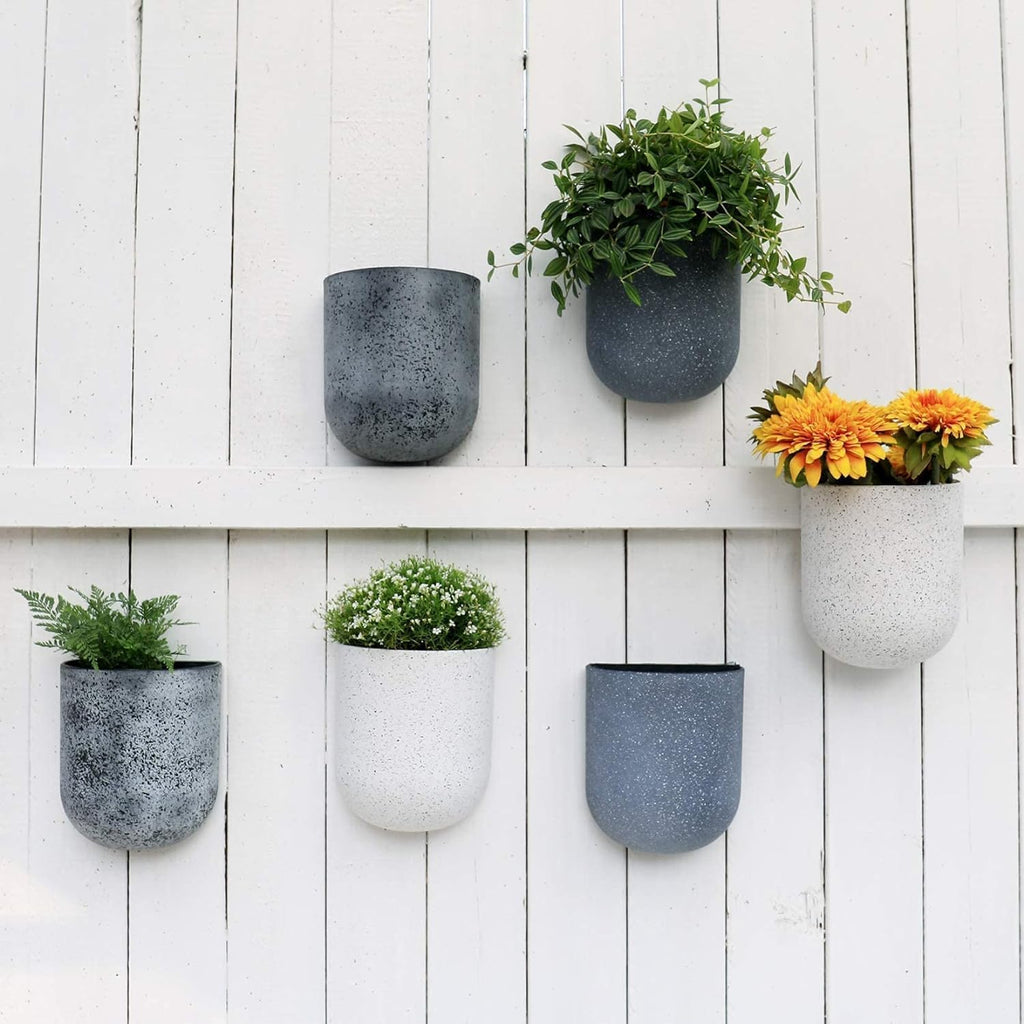 LA JOLIE MUSE Wall Planters for Indoor Plants, Hanging Flower Pots, 2 Pack | Wall Hanging Plantesr, Decorative Wall