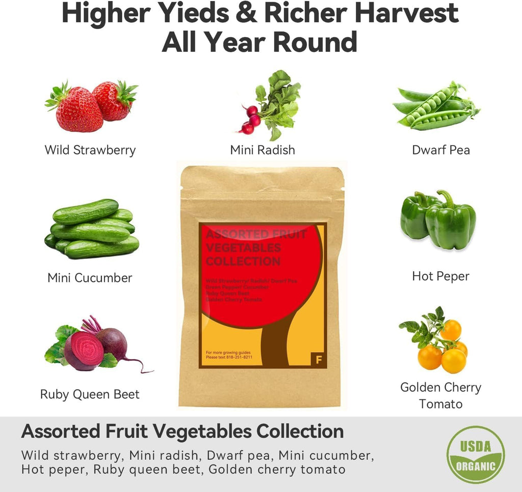 inbloom Fruit Seed Pod Kit for AeroGarden, Ahopegarden, GARDENCUBE, MUFGA, iDoo Hydroponics Growing System, 12-Pods