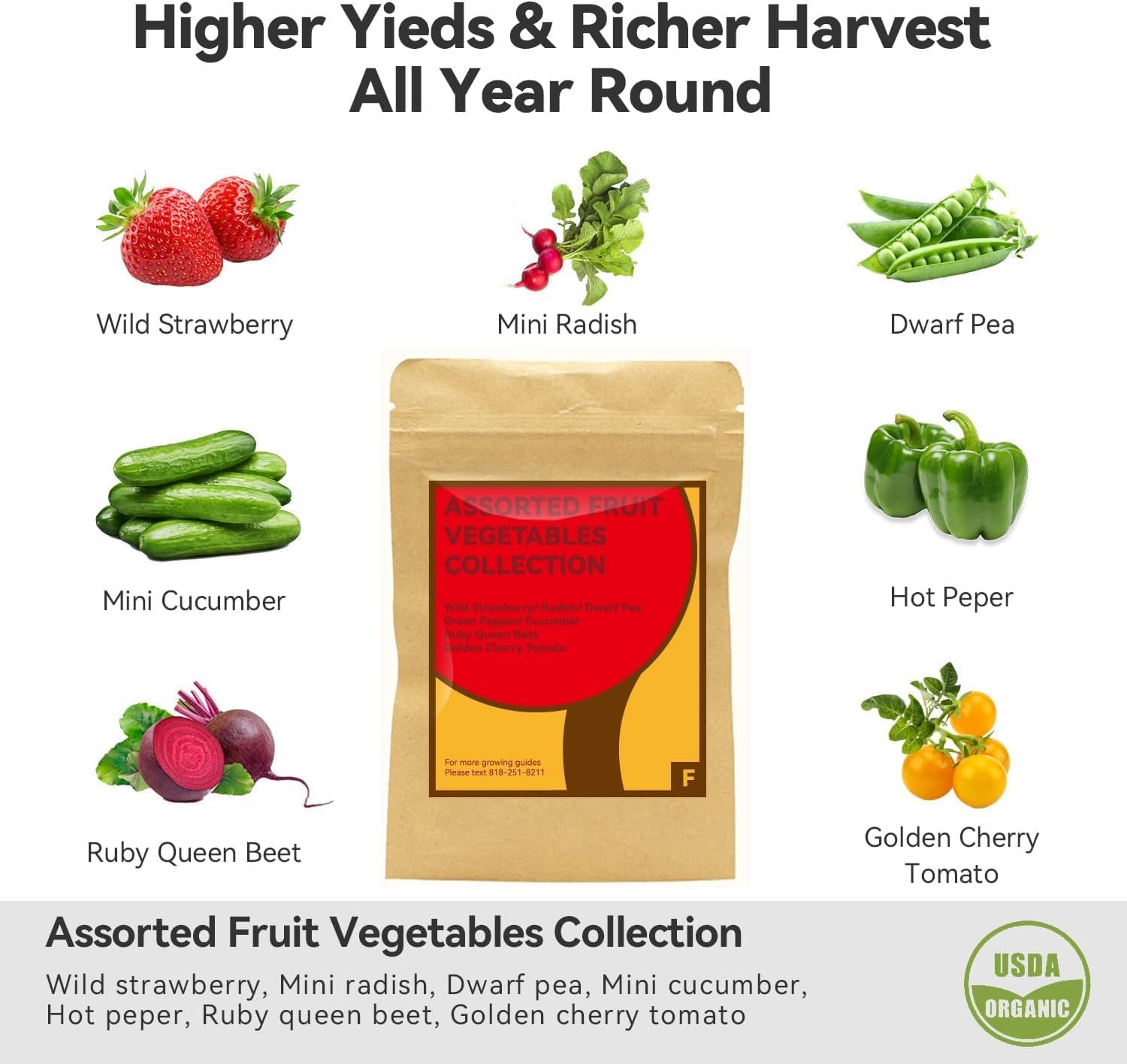 inbloom Fruit Seed Pod Kit for AeroGarden, Ahopegarden, GARDENCUBE, MUFGA, iDoo Hydroponics Growing System, 12-Pods