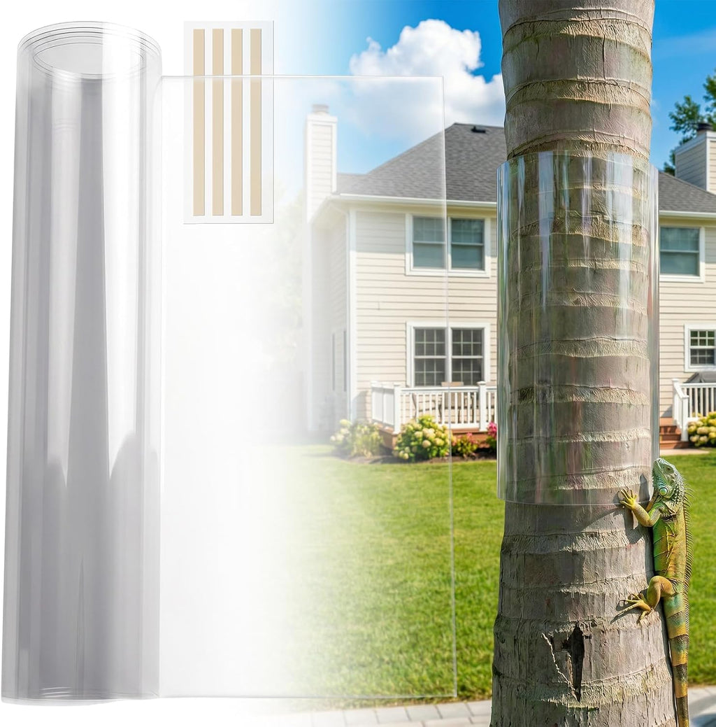 Erva Post Mounted Squirrel Baffle, Tan, 8" Dia.