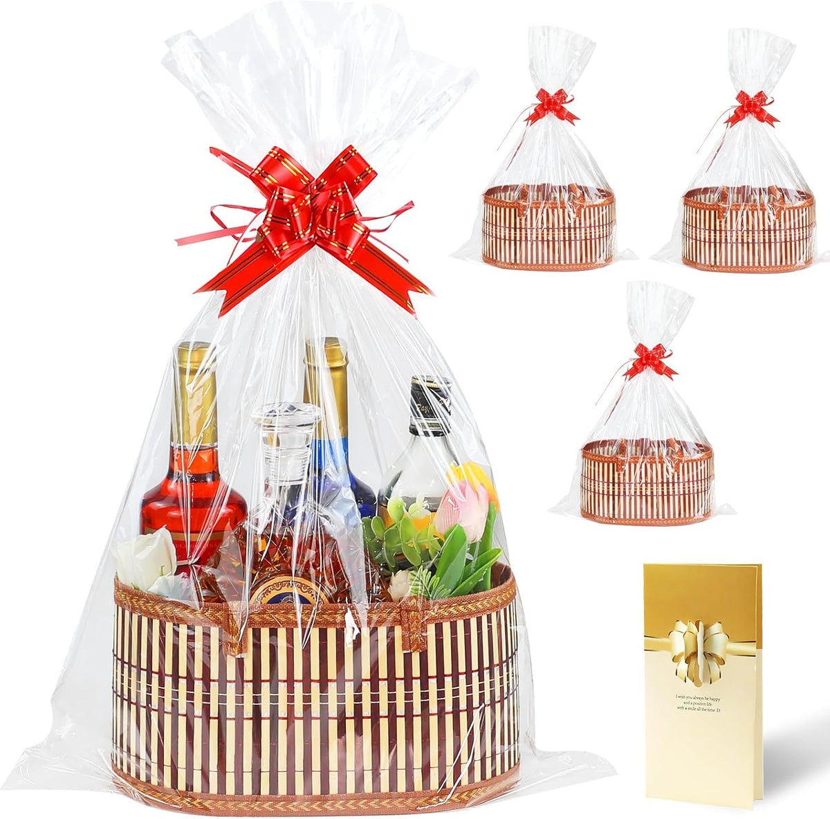 Hollyone Brown Gift Box with Lids Set of 3 Round Nesting Gift Boxes for Presents 3 Assorted Sizes Flowers Arrangements Box for Gift Giving Christmas Valentine Thanksgiving Mom Gifts Present Wrapping