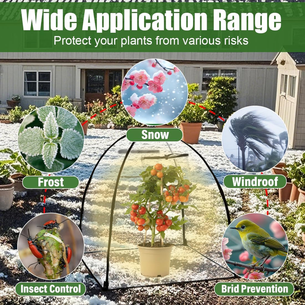 Plant Covers Freeze Protection, Outdoor Garden Frost Cover, Plant Covers from Animals, garden cloches for plants