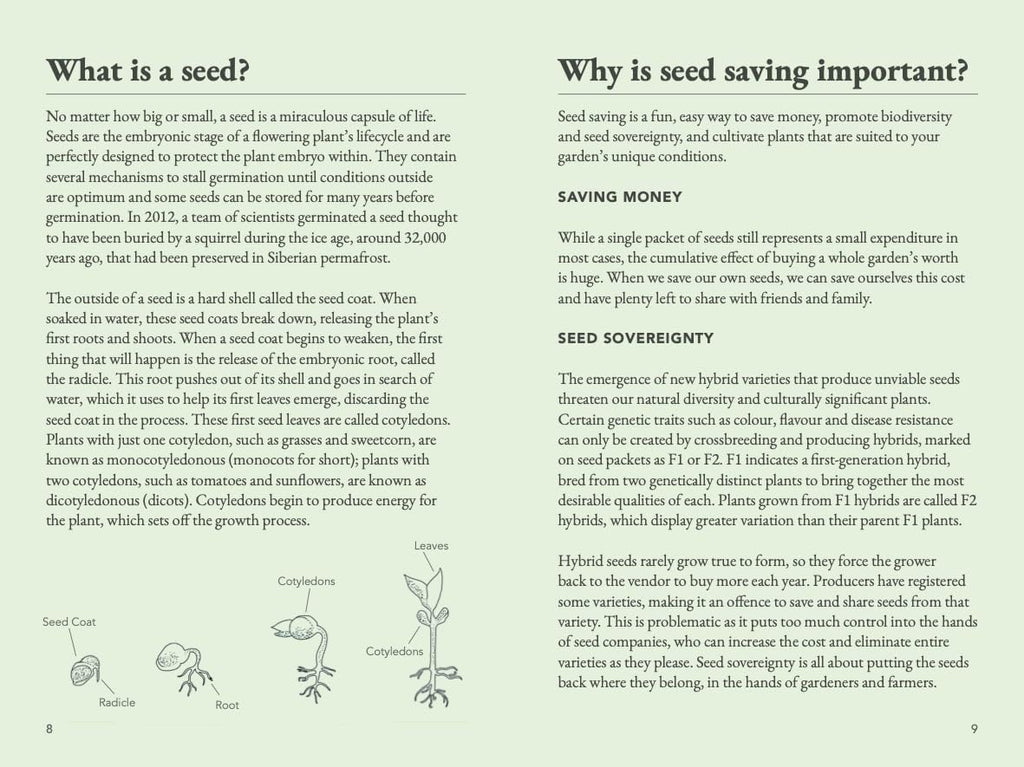 The Seed Collector's Kit: Collect - Sow - Grow - Harvest: Plant your garden from seed with 50 informative cards, five