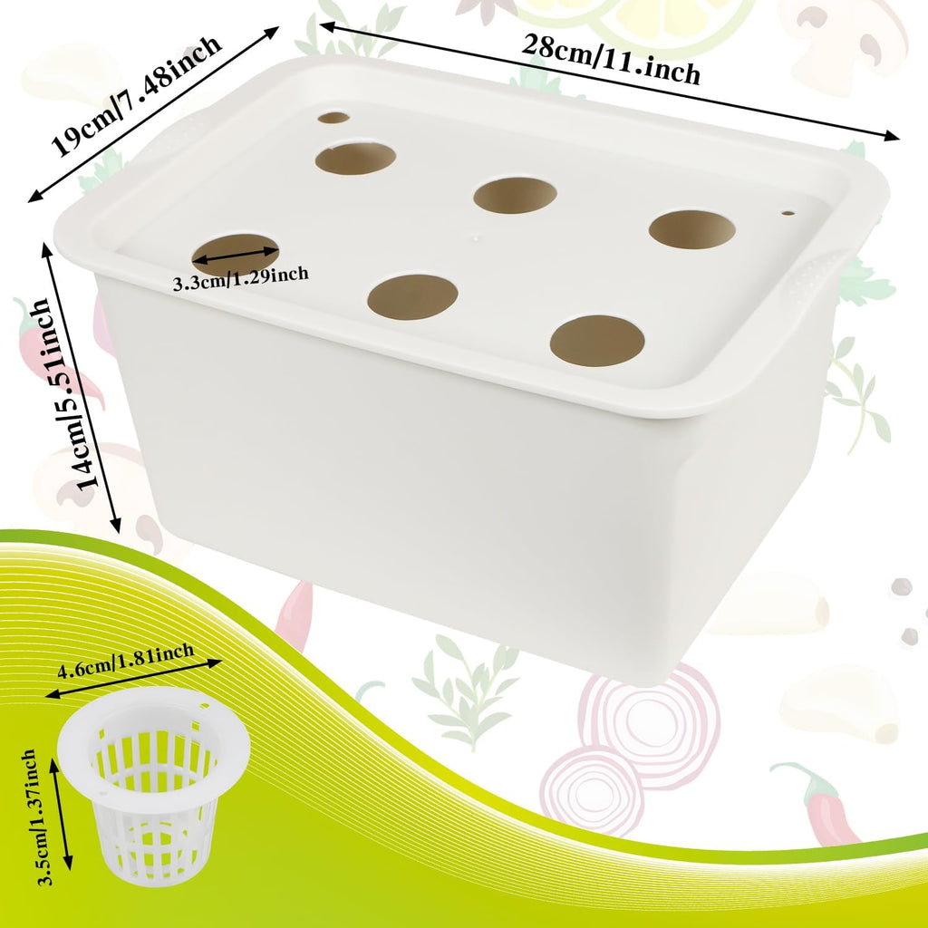 Hydroponics Grower Kit DIY Self Watering Indoor Hydroponics Tools Hydroponic System Planting Container Include Aquarium