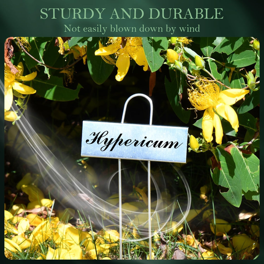 50 Pack Metal Plant Labels for Outdoor Garden Waterproof Plant Markers, Labels Garden Markers for Seedlings Herbs