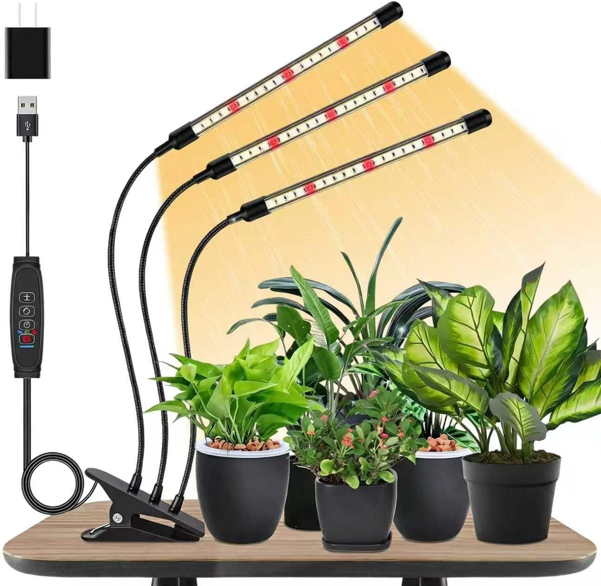 Plant Lights for Indoor Growing, Full Spectrum Clip Grow Lamps