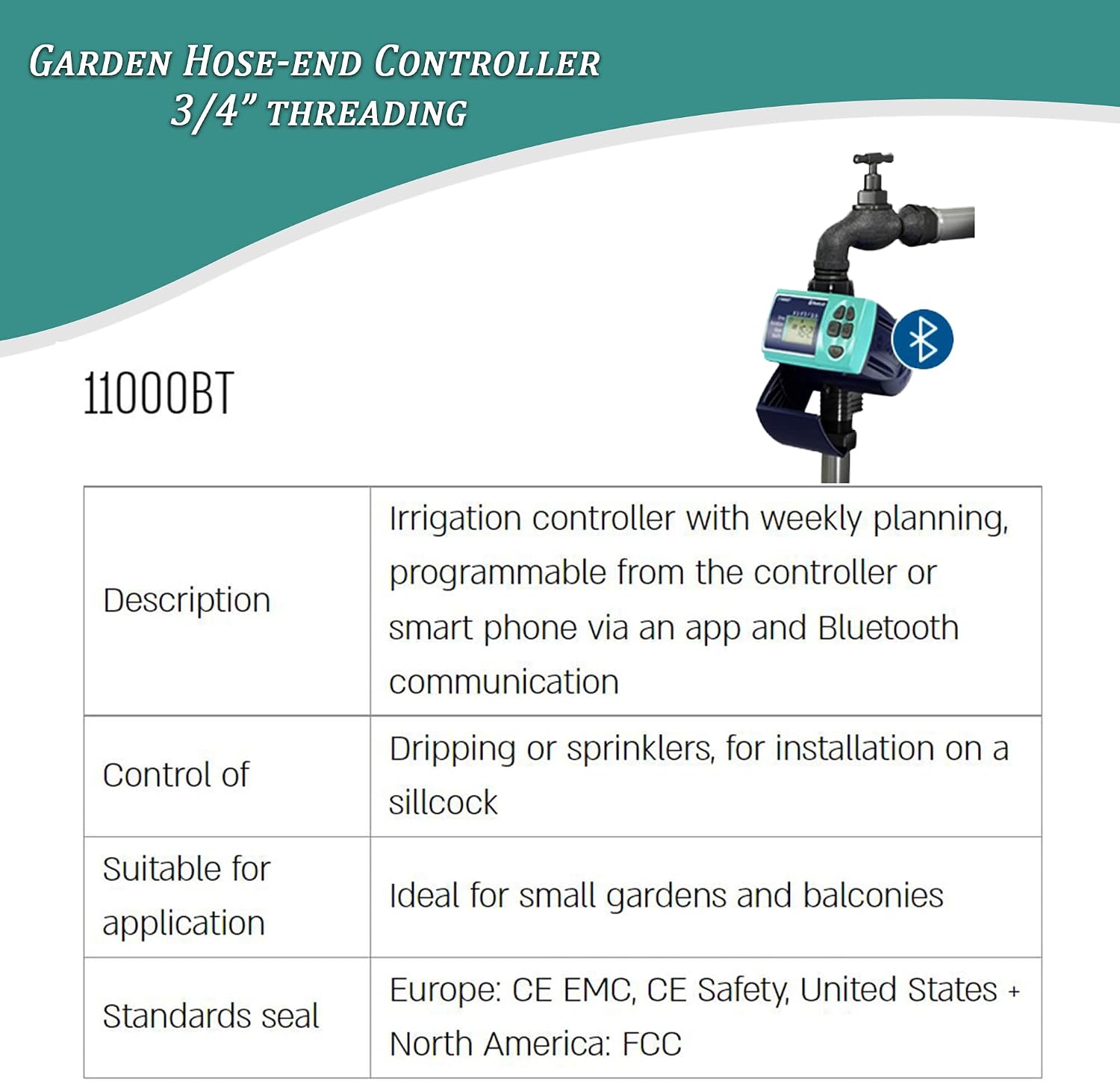 Galcon 11000 Series Hose Timers Irrigation Controller for Watering Balcony & Small Garden