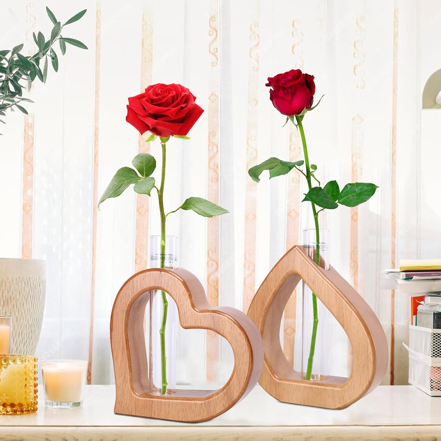 Plant Propagation Stations 2 PCS Wall Hanging Planters | Wall hanging Glass Tubes Terrarium Plants for Indoor Plant