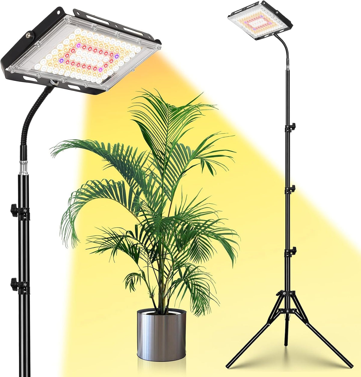 LBW Grow Lights for Indoor Plants, Full Spectrum 96 LEDs Plant Grow Light
