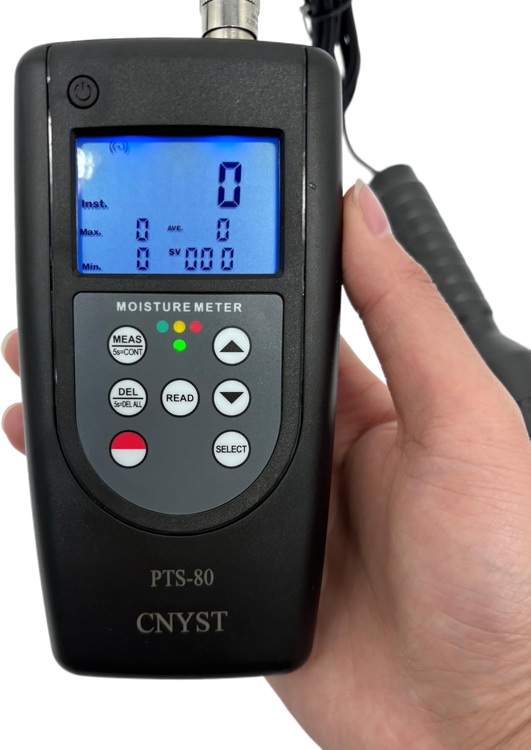 Digital Soil Moisture Tester Meter Pin Type Handheld Soil Moisture Measuring Gauge Range 0 to 80 Percent