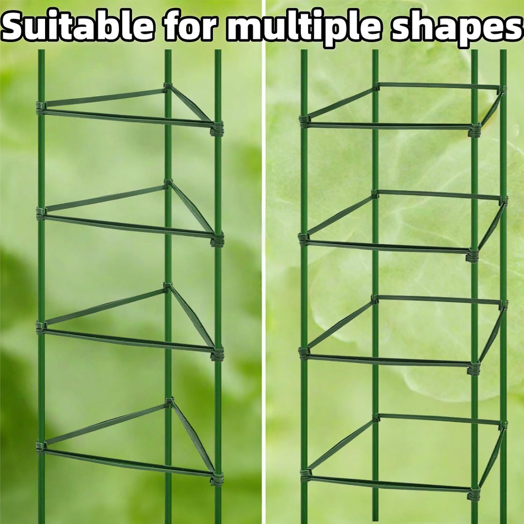 100Pcs Stake Arms for Tomato Cage, 11.8 inch Tomato Stake Connectors, Expandable Support Trellis Connectors for 11mm
