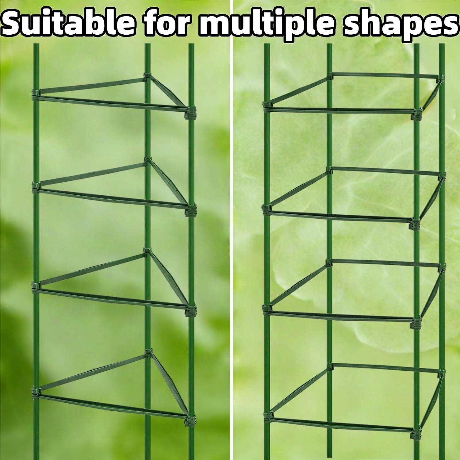 100Pcs Stake Arms for Tomato Cage, 11.8 inch Tomato Stake Connectors, Expandable Support Trellis Connectors for 11mm