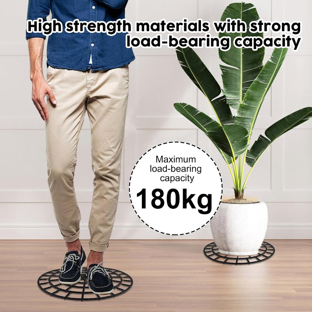 10 PCS Plant Riser for Pots In/Outdoor, Patio & Deck Floor Protector Flower Plant Stands 12 inch Adjustable Pot Risers
