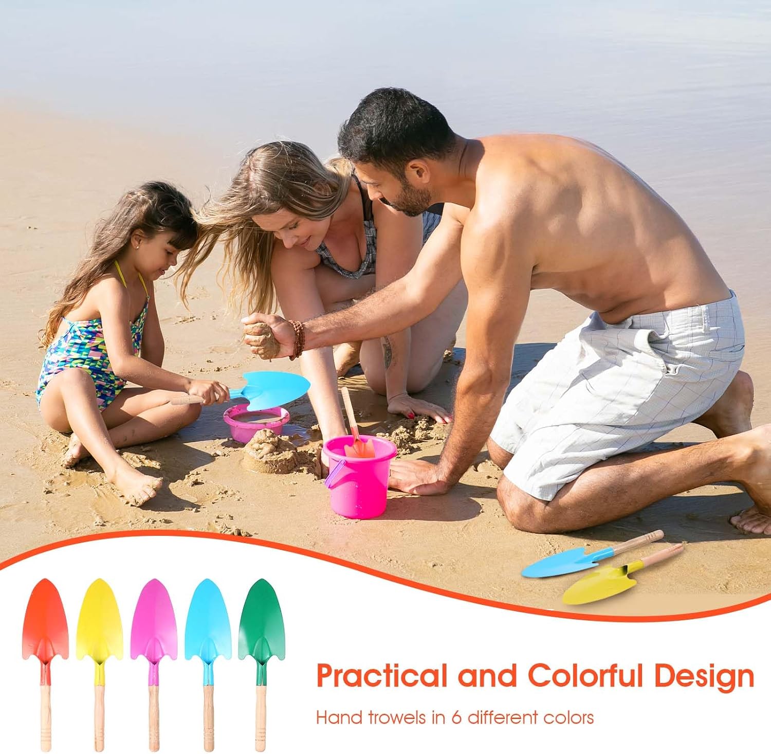 20 Pcs Colorful Metal Hand Shovel Digging Trowel Set Transplanting Garden Shovel for Flower Soil Planting Women Men