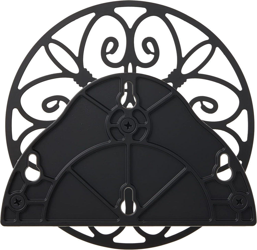 Liberty Garden Products 670 Wall Mounted Decorative Hose Butler, Holds 125-Feet of, Black (Pack of 2)