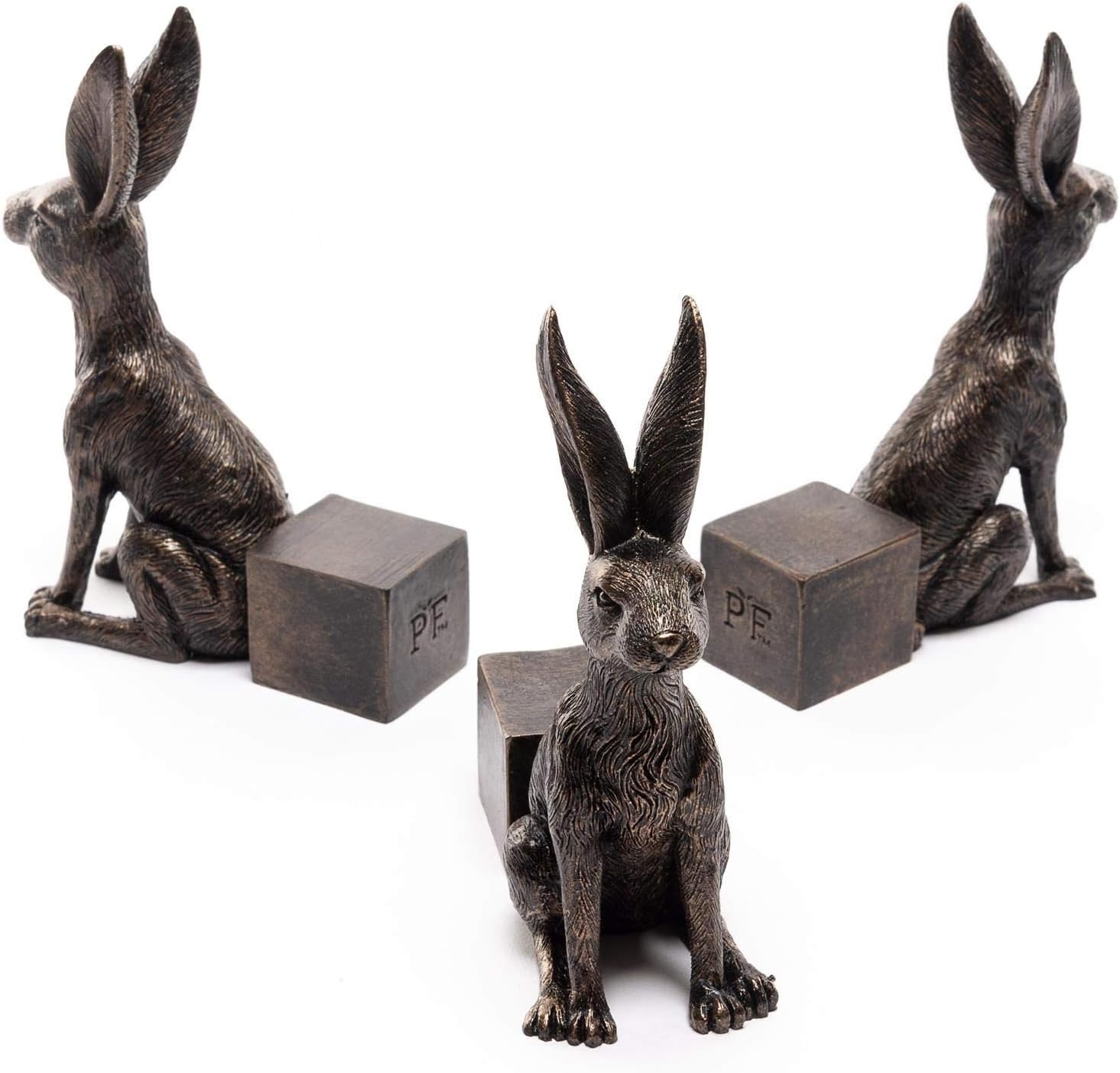 Large Sitting Hare Plant Pot Feet - Set of 3