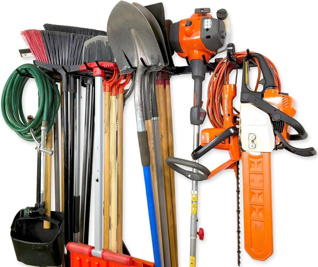 StoreYourBoard Tool Storage Rack – Heavy Duty Garage Tool Organizer Wall Mount for Garden Tools, Rakes, Shovels, Garage