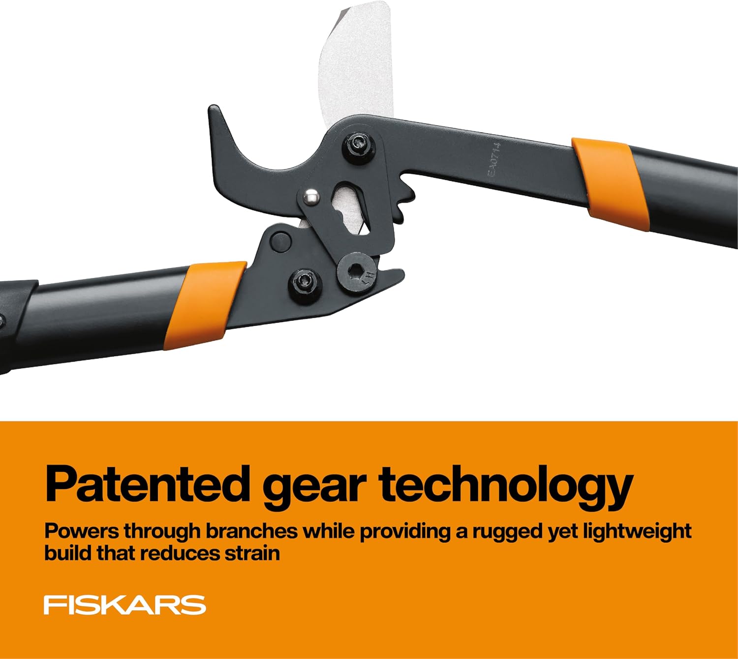 Fiskars 18” PowerGear2 Garden Bypass Loppers, 1.5" Capacity Tree Trimmer | Compact Branch Cutter, Multiplies Power for