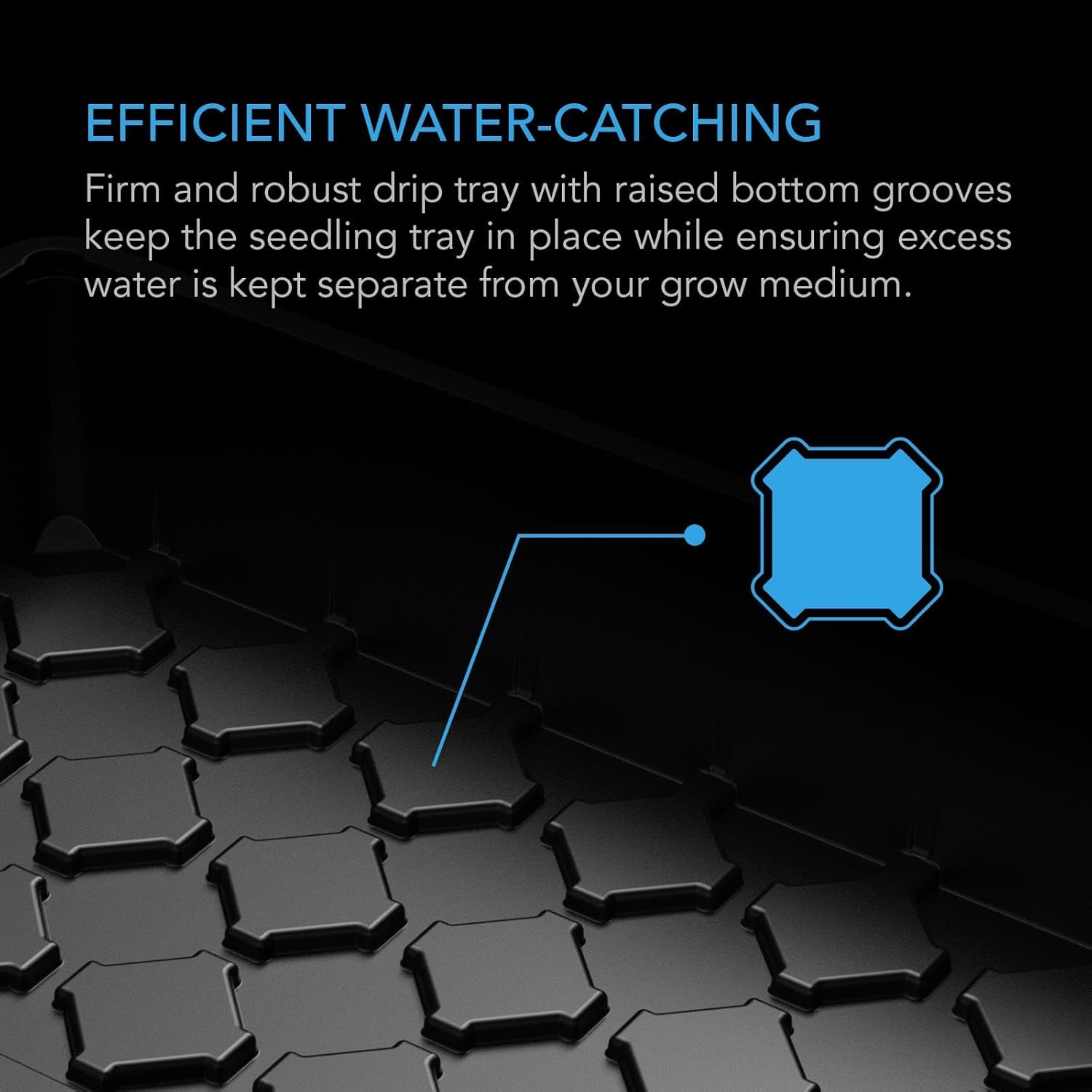 AC Infinity Humidity Dome, Heavy-Duty Germination Kit with 3 mm Thick Dome, Sturdy Drip Tray, 5x8 Cell Seedling Tray