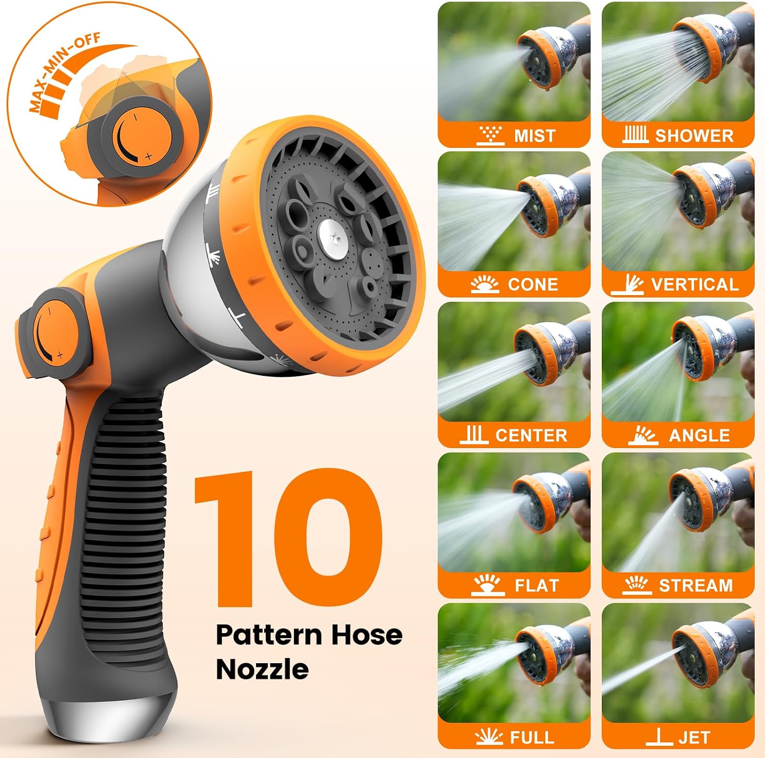 Retractable Garden Hose Reel 1/2” x 100ft, Auto Rewind Hose Reels for Outside, Heavy-Duty Wall-Mounted Outdoor Hose