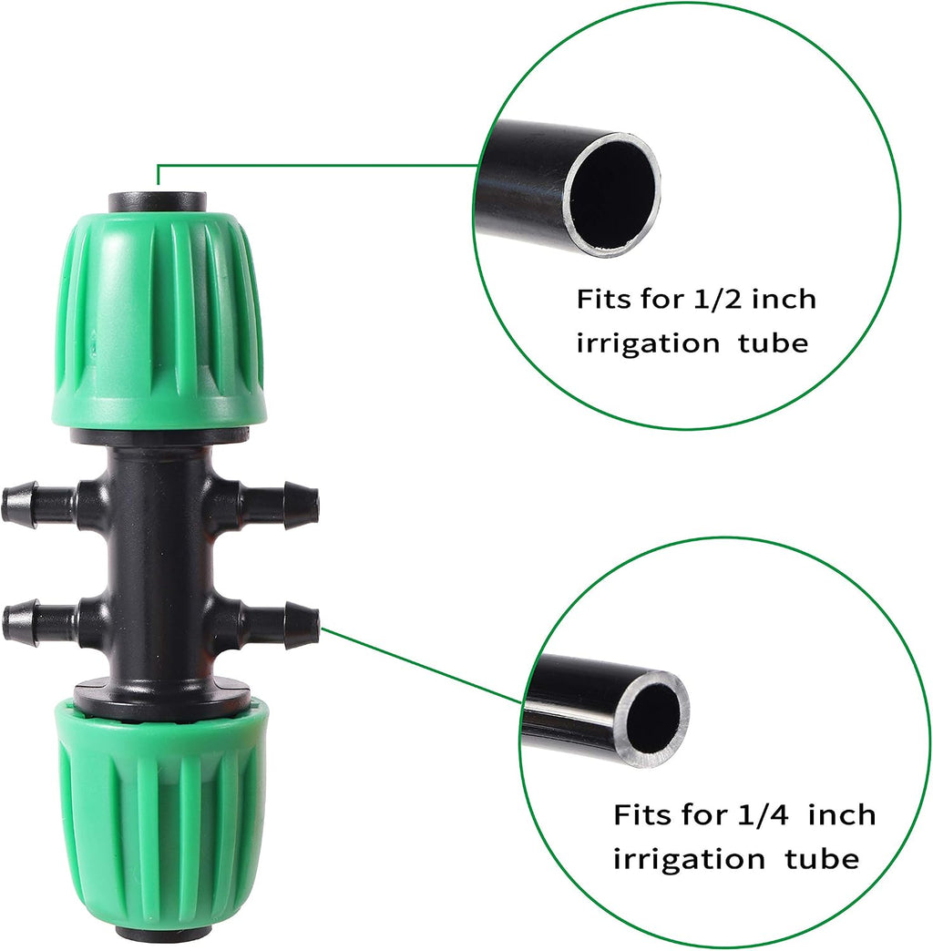 52 FT 1/2”PVC Garden Irrigation Tubing Hose（OD:16mm,ID:12mm) | 1/2" Drip Irrigation Tubing Main Line Hose Tube with