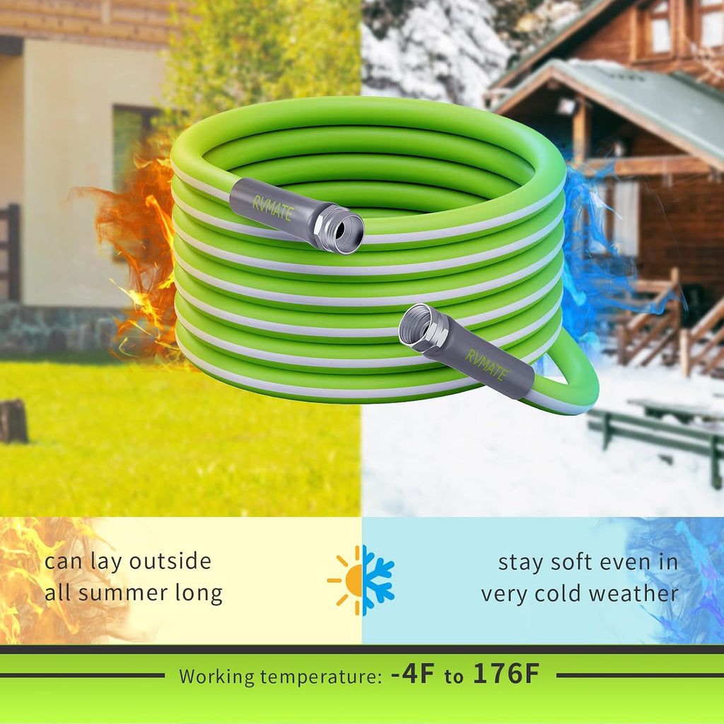 RV Water Hose 50FT, 5/8" Inner Diameter Garden Hose
