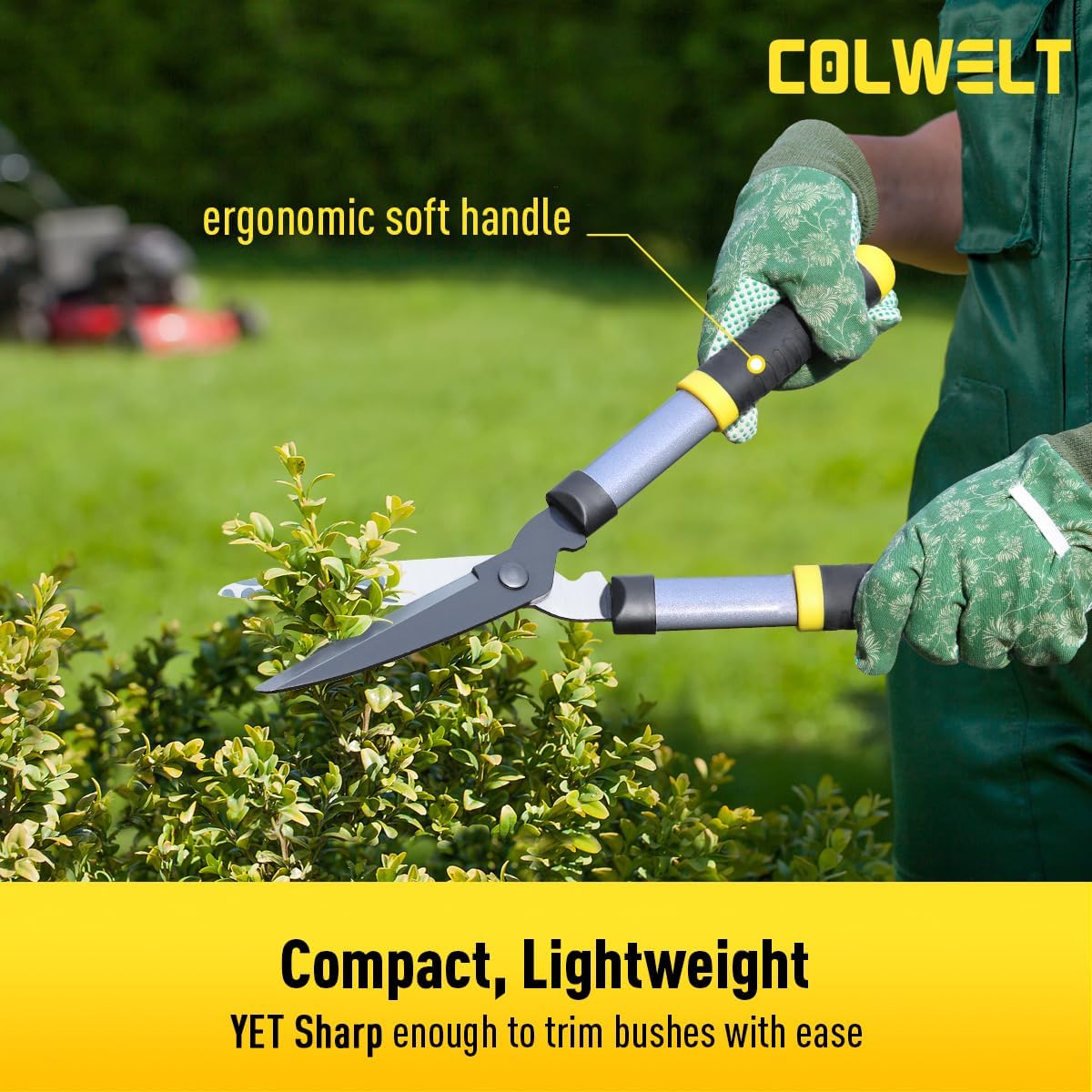 Colwelt Loppers Hedge Clippers Garden Shears 3Pcs, 17’’ Gardening Scissors | Compact 17in Garden Pruning Shears Set