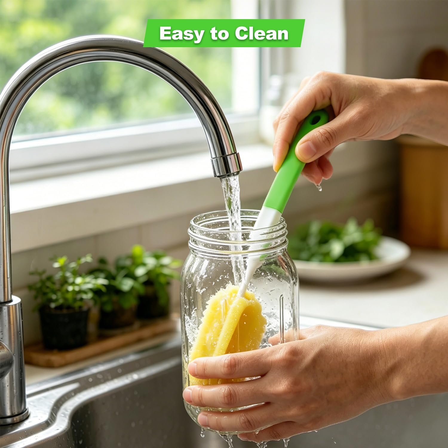 Sprouting Jar Kit 4 PCS 1000ml(35oz) Wide Mouth Mason Jars with 304 Stainless Steel Sprout Lids Drain Tray Stainless