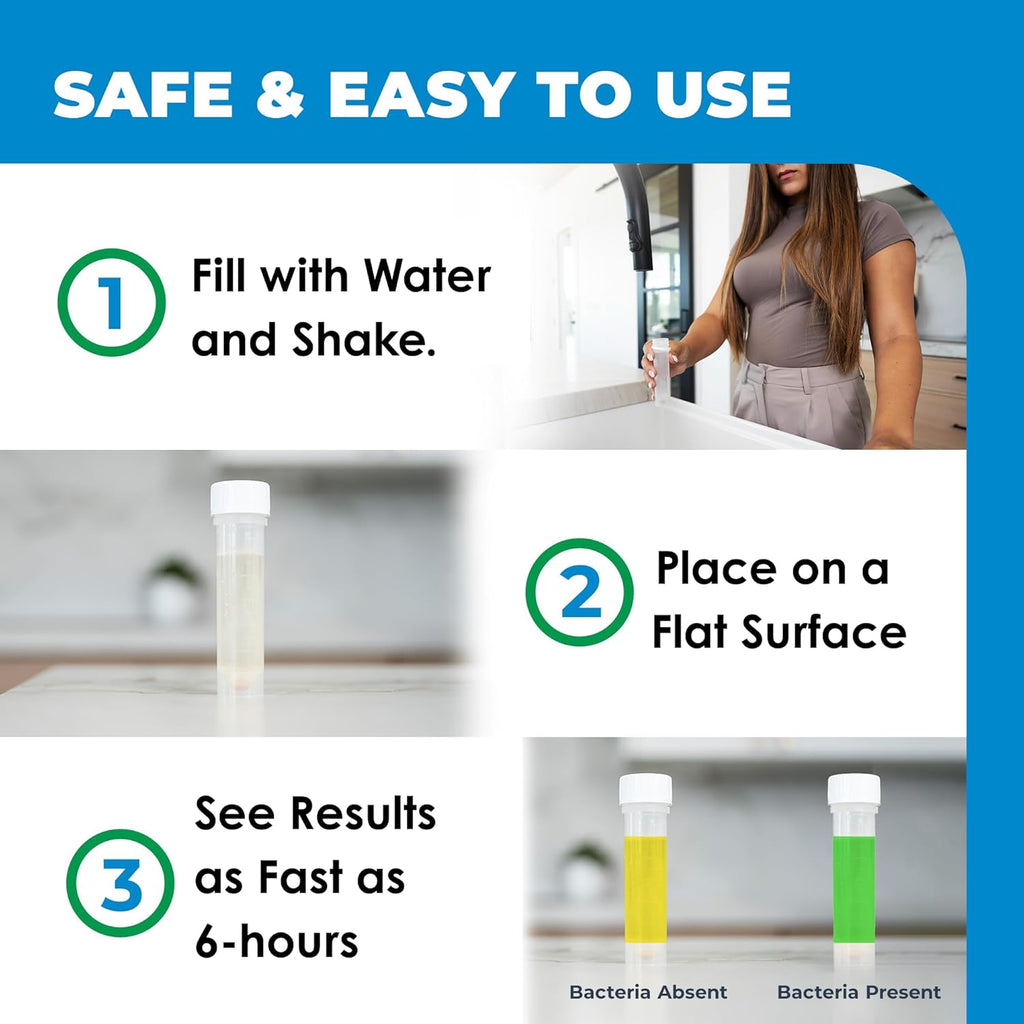 Safe Home® 14-in-1 DIY Ultimate Drinking Water Test Kit – Includes The Selling Lead & Bacteria Test Kits + 12