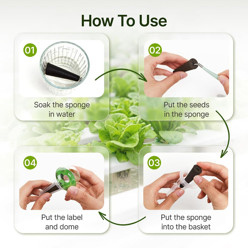320pcs Hydroponic Pods, Accessories Compatible Hydroponics Systems | Gardening Supplies, Garden Pods Include 120 Grow