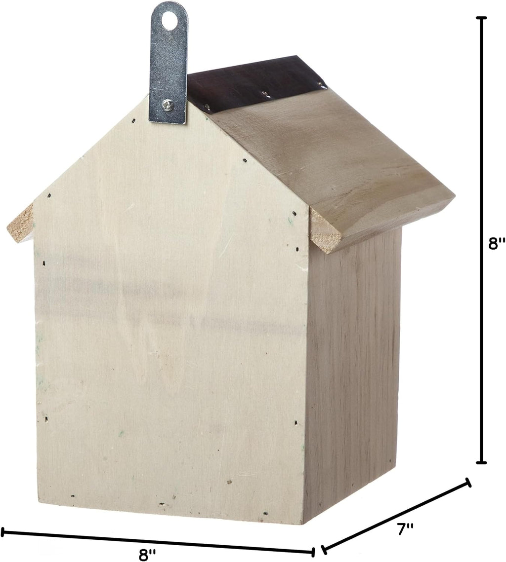 Evergreen Garden Wall Mounted Bee Habitat, Eco Friendly Insect Habitat for Outdoor Garden or Yard