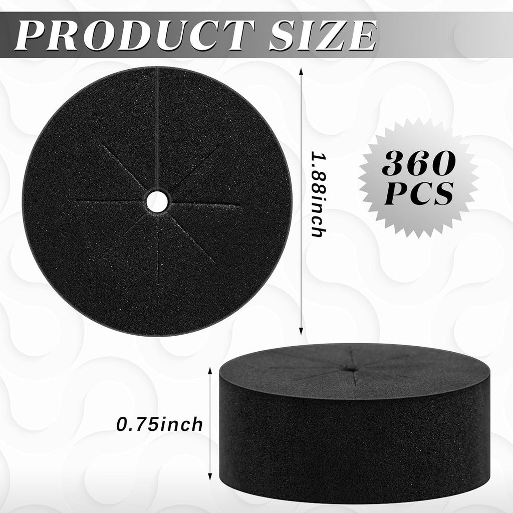 Lallisa 120 Pcs Clone Collars 2 Inch Foam Inserts for Hydroponic Cloning Machines Fits 2" Net Pots Reusable Collars for