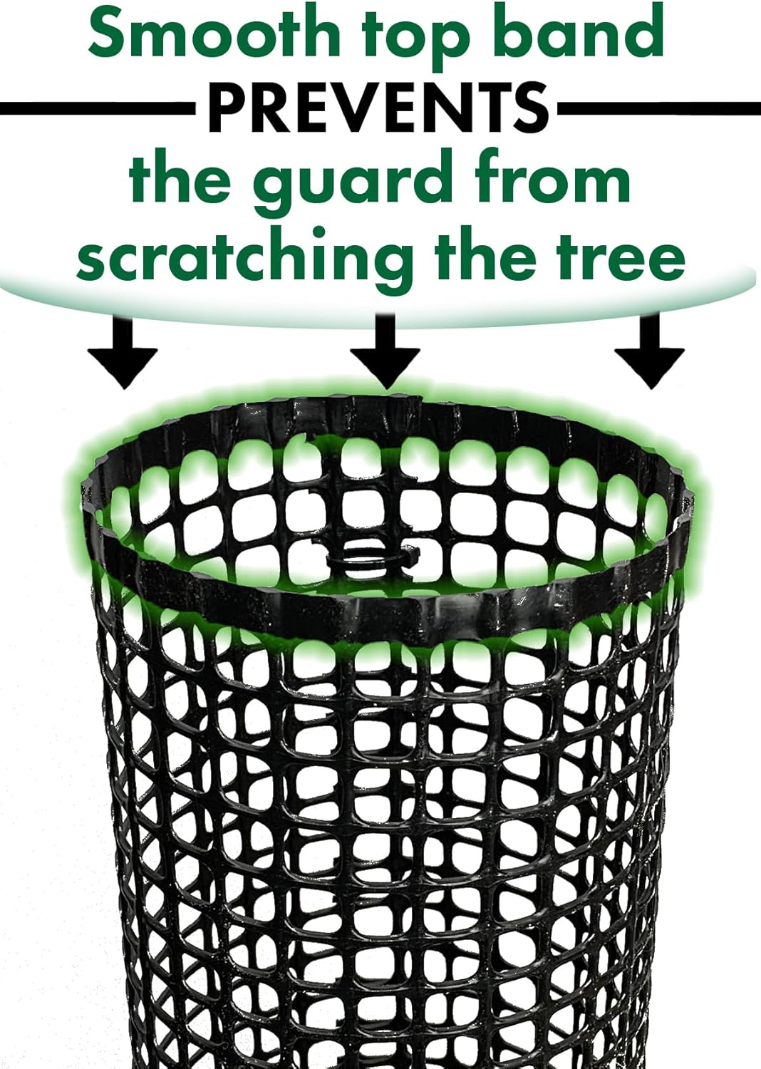 Mesh Tree Bark Protector Guard 48 Inches Tall (5 Pack) Heavy Duty with Zip-Ties, Tree Trunk Protectors from Trimmers
