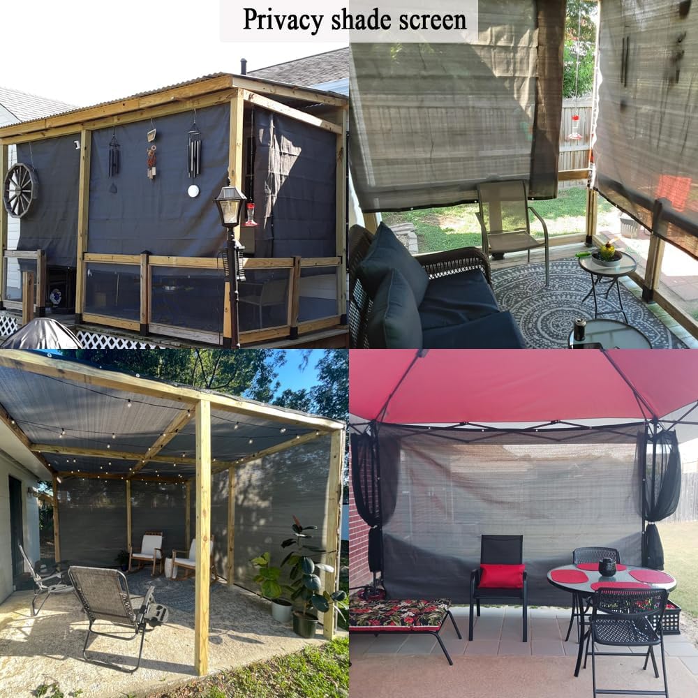 10X30 Ft Shade Cloth for Patio, 90% UV Block, 200GSM Sunshade Fabric | Heavy Duty Breathable Gray Sun Shade Cover
