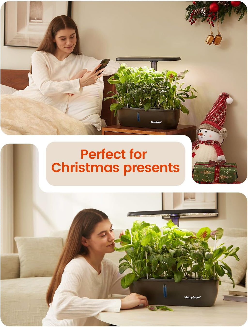 MG-15 Hydroponic Growing System Kits, Smart Indoor Garden with 24W Grow LED Light Full Spectrum, 15 Pods Herb Garden