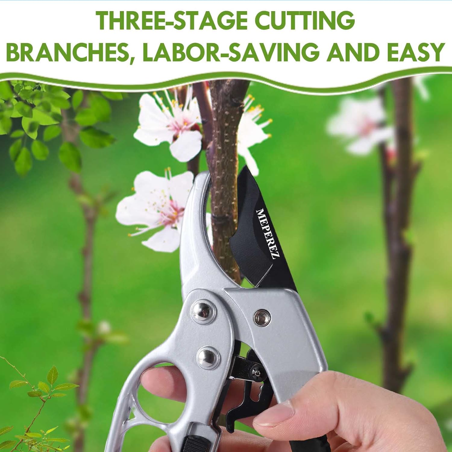 Premium pruning shears for gardening, Work 3 times easier, Pruners heady duty, Sharp garden clippers cuting florist