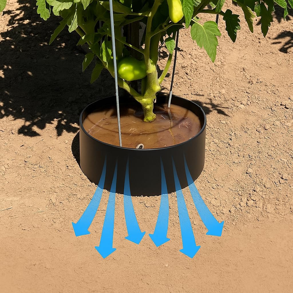 Planting Grow Rings 10 Pack – Interlocking Garden Plant Rings | Garden Rings for Plants Support and Soil Moisture