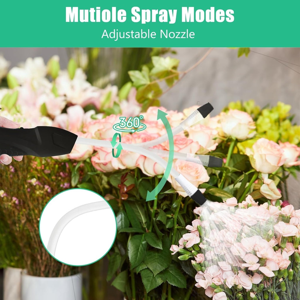 Electric Garden Sprayer 5L/1.35 Gallon Water Bag, Rechargeable Battery Powered Pump Sprayer with Adjustable Nozzle