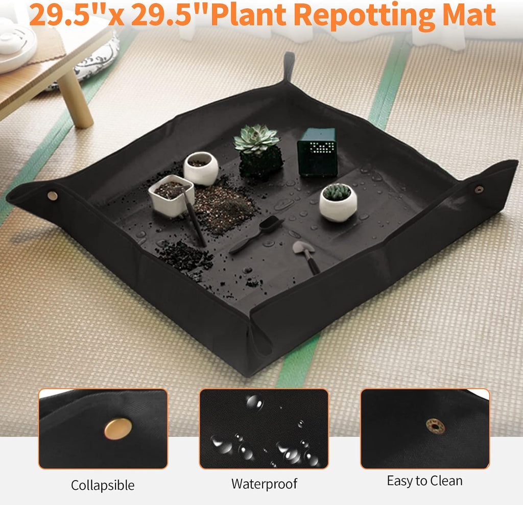 Bonsai Tree Kit, 20 Pcs Gardening Succulent Tools Set, Bonsai Tool Kit Include 262 Feet Bonsai Wire, 29.5"x29.5" Plant