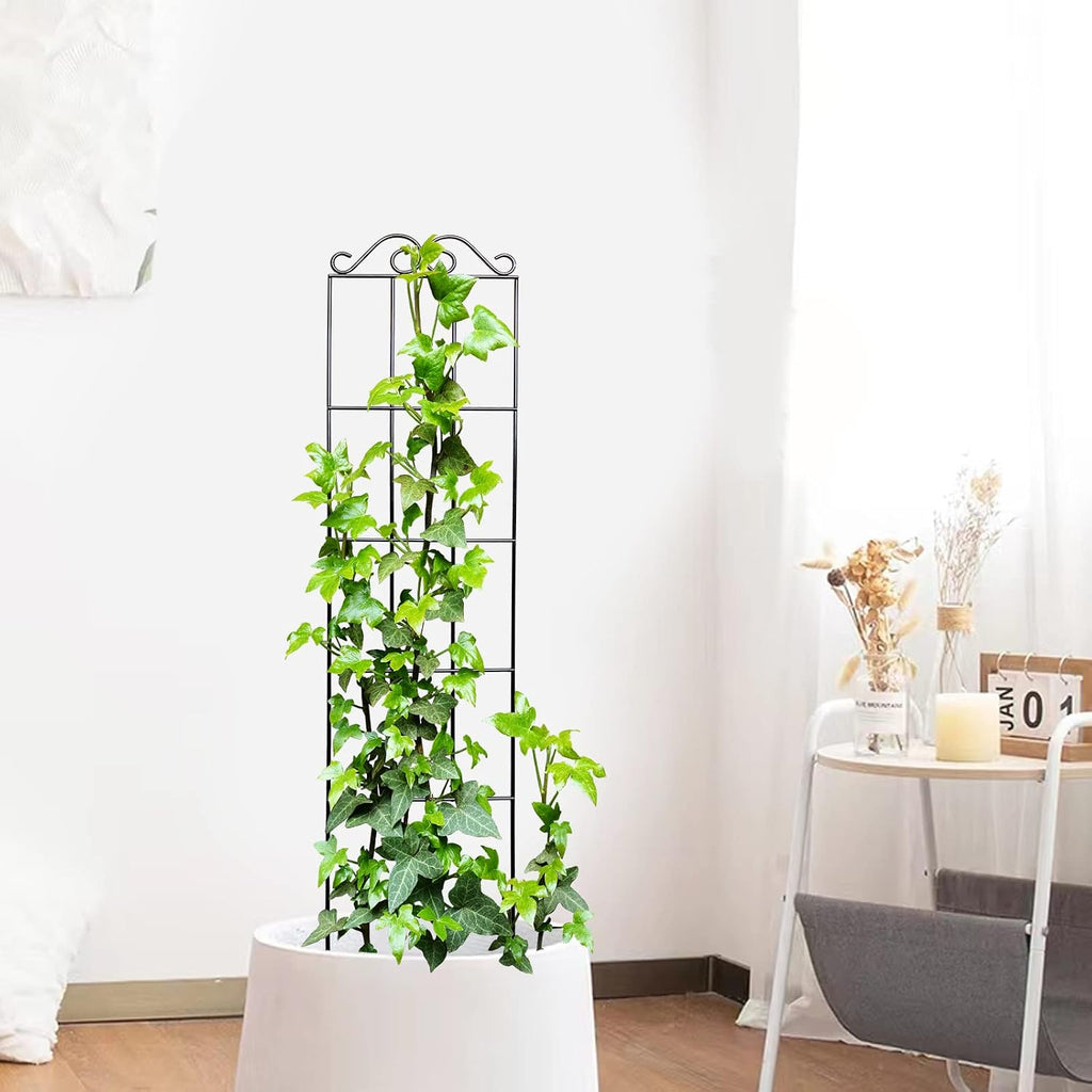 ARIFARO 4Pack 37.5'' Metal Garden Trellis for Climbing Plants Outdoor | Thicken Steel Trellis, For Indoor/Outdoor